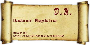 Daubner Magdolna névjegykártya